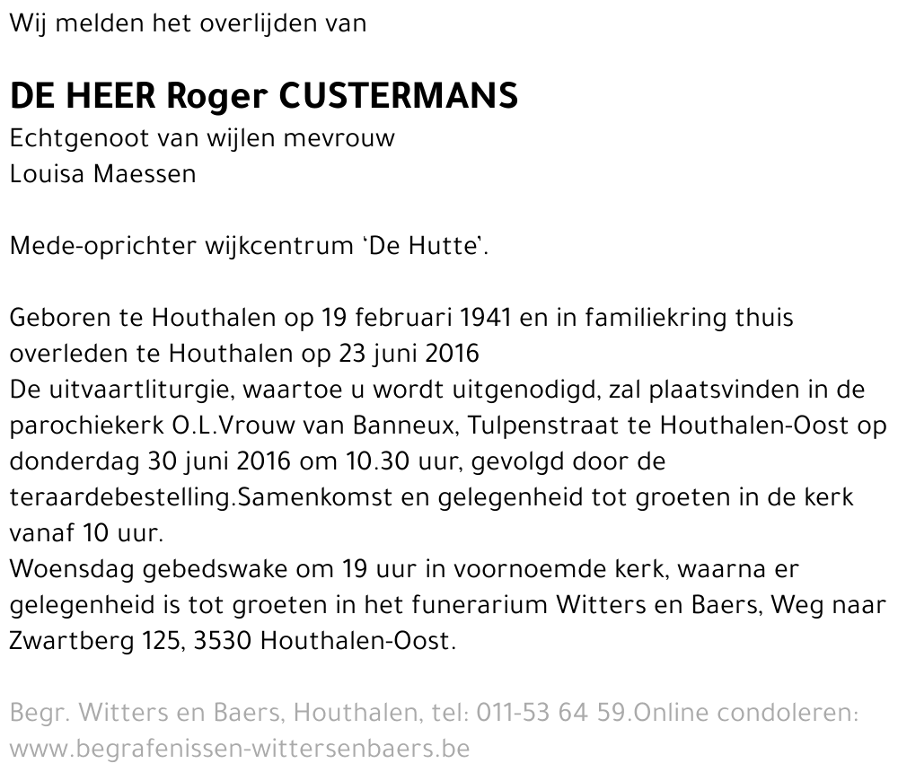 Roger Custermans