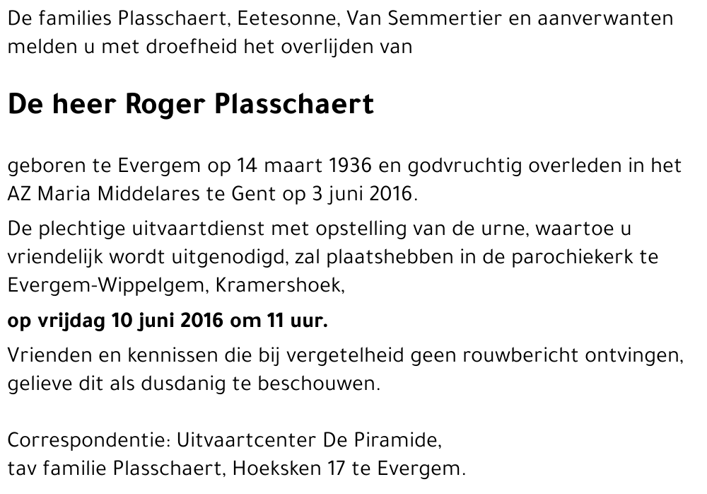 Roger Plasschaert