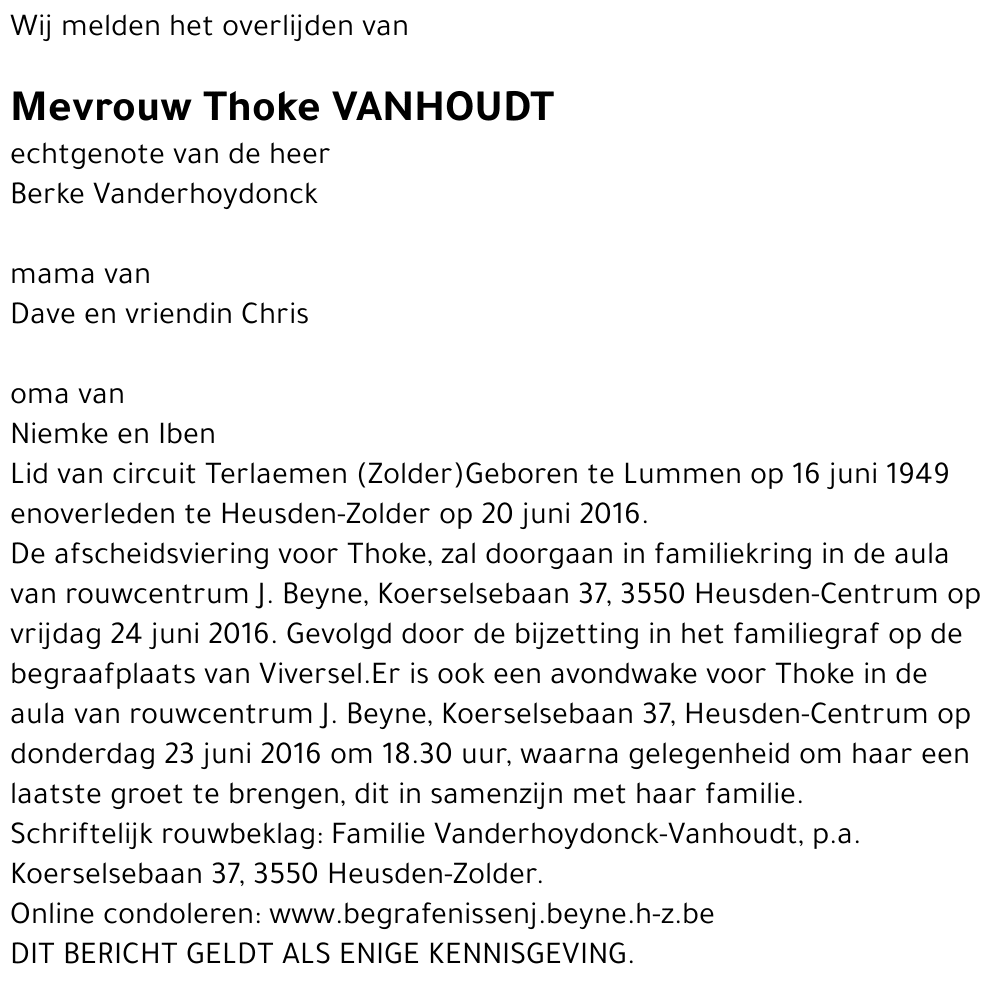 Thoke Vanhoudt