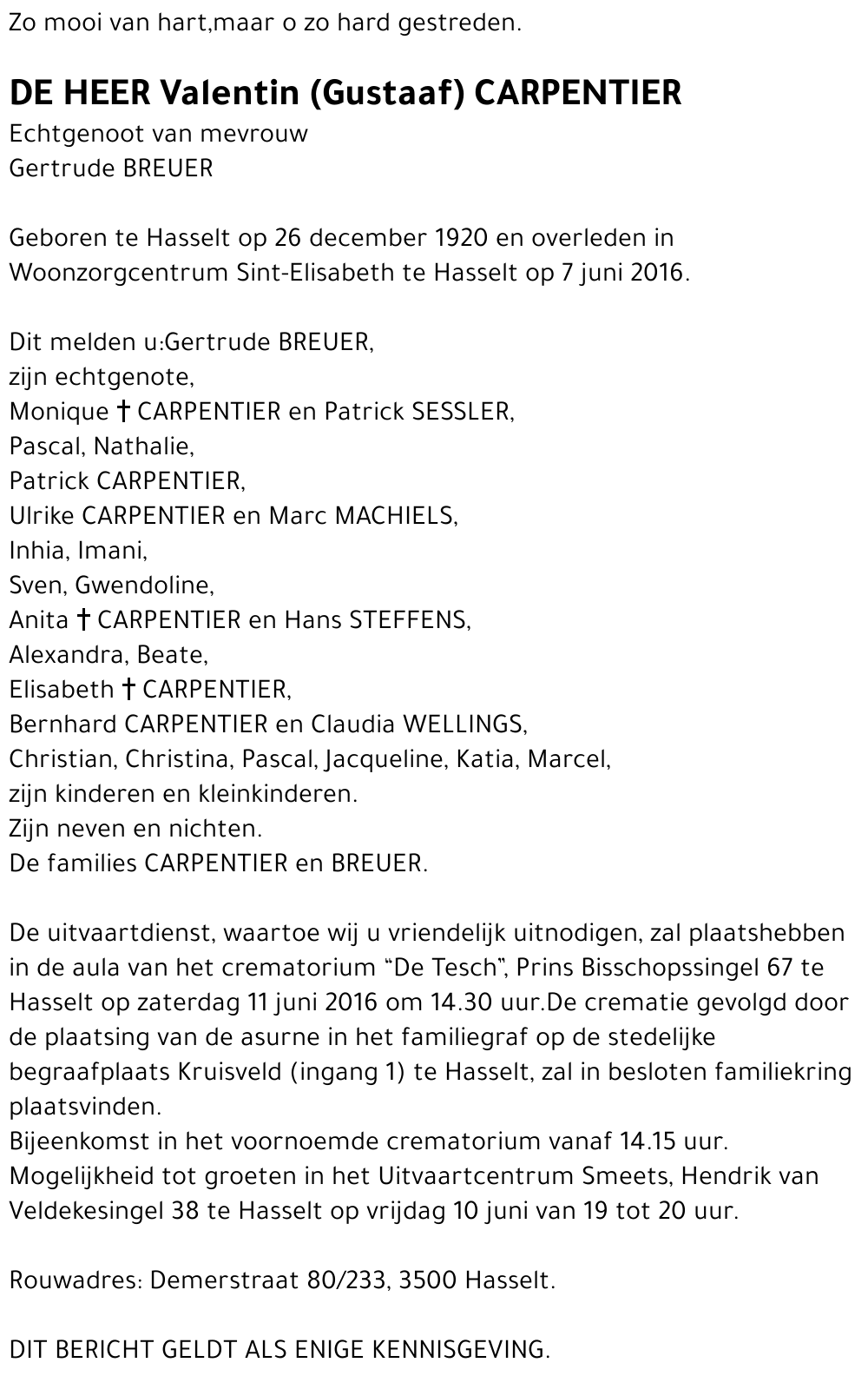 Valentin (Gustaaf) Carpentier