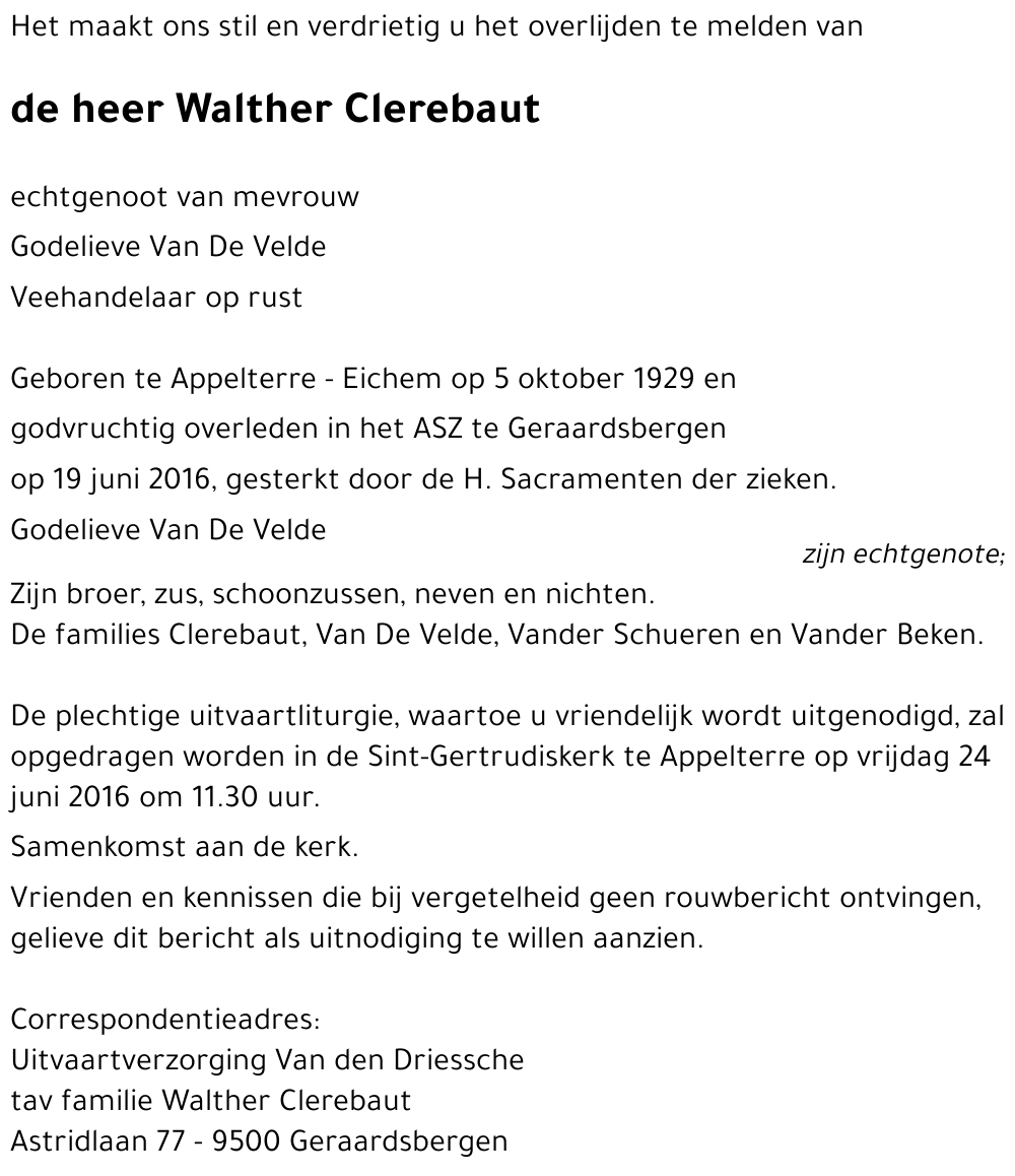 Walther Clerebaut