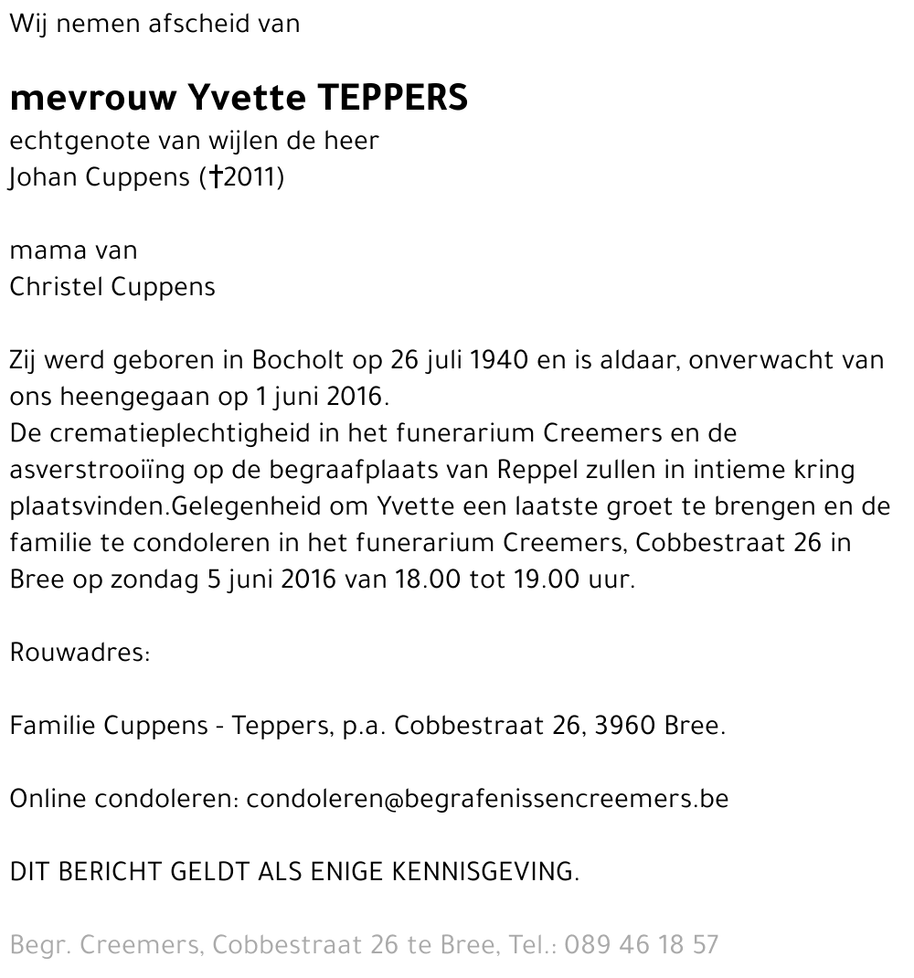 Yvette Teppers