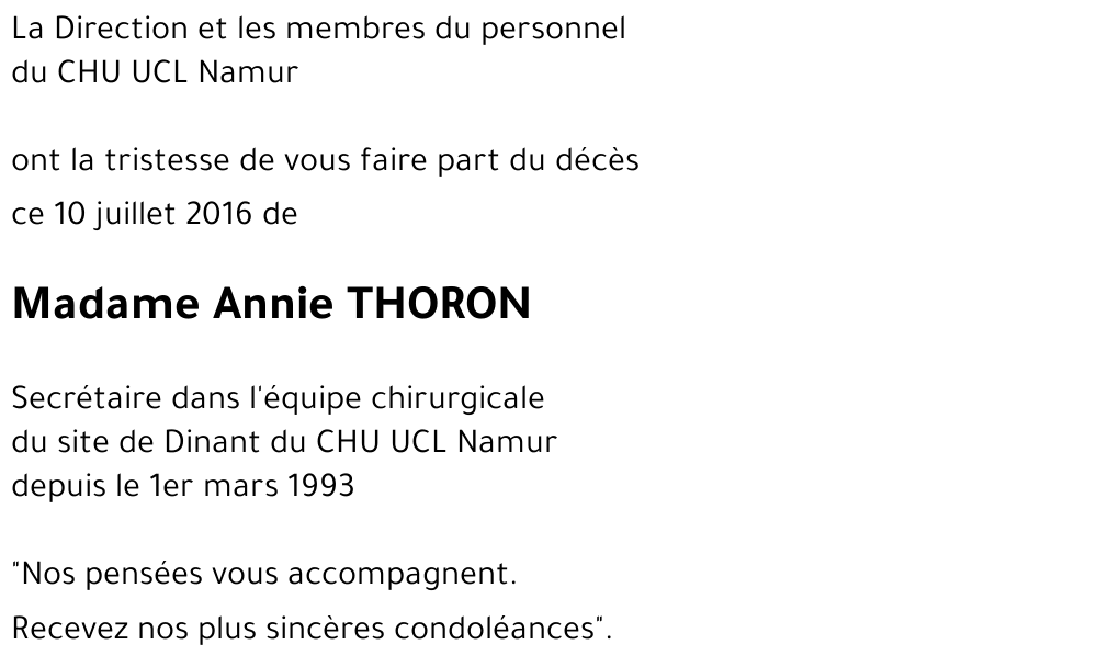 Annie THORON