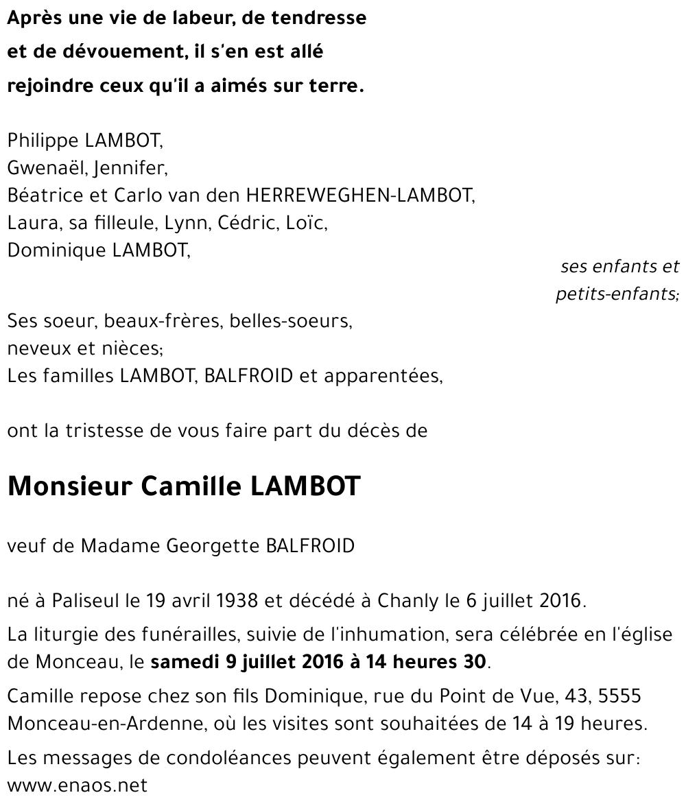 Camille LAMBOT