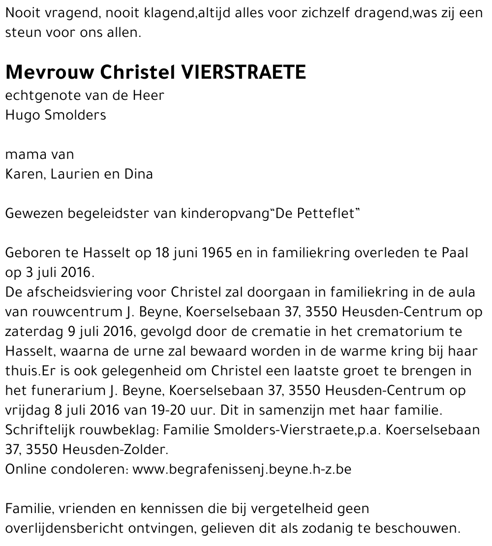 Christel Vierstraete