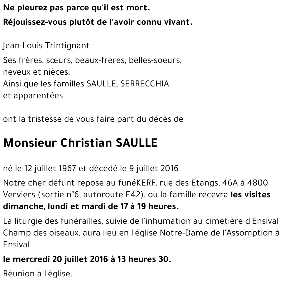 Christian SAULLE