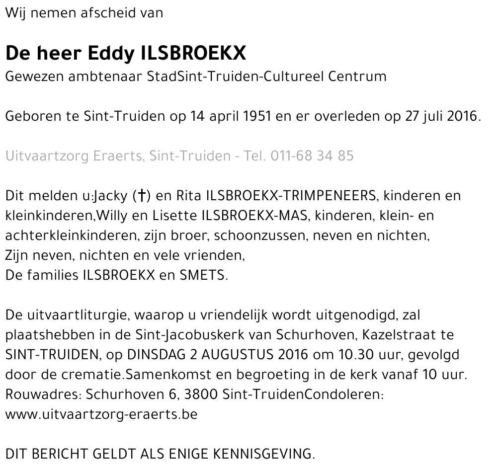 Eddy ILSBROEKX