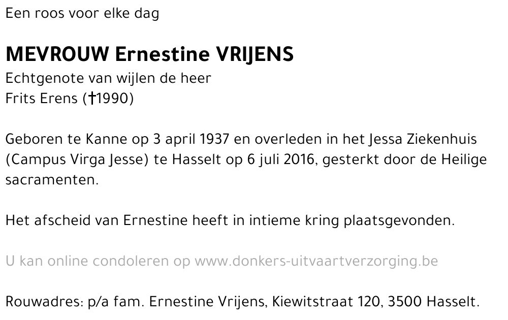 Ernestine Vrijens