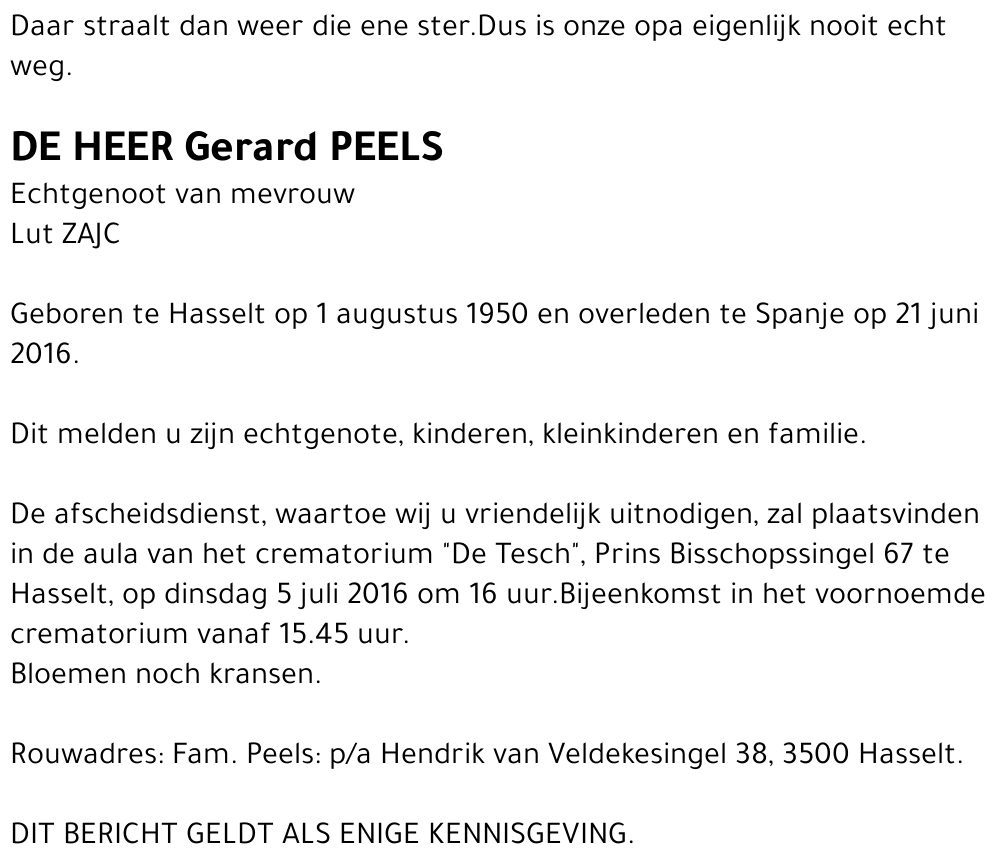 Gerard Peels