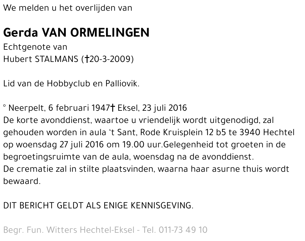 Gerda Van Ormelingen