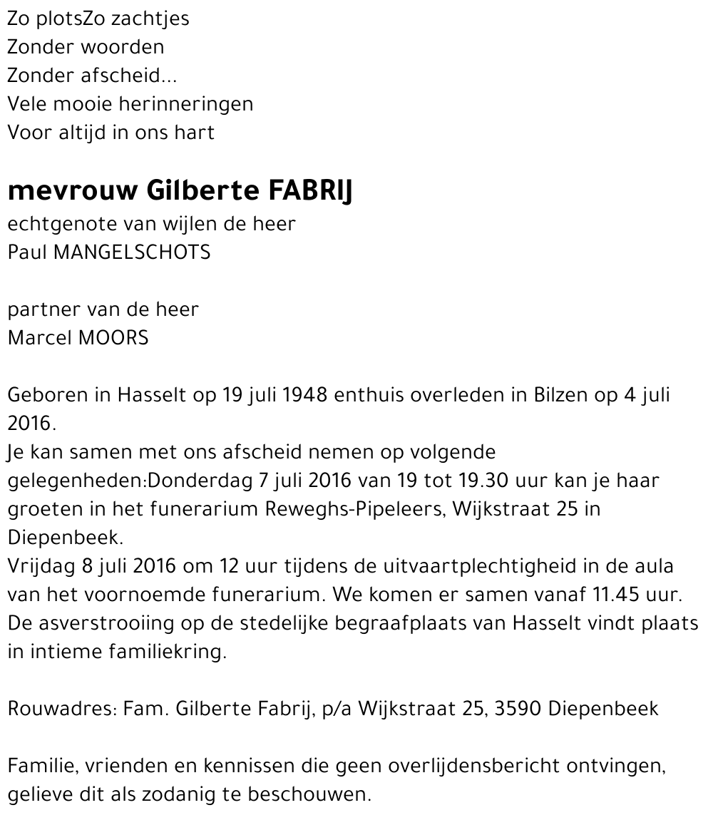 Gilberte Fabrij