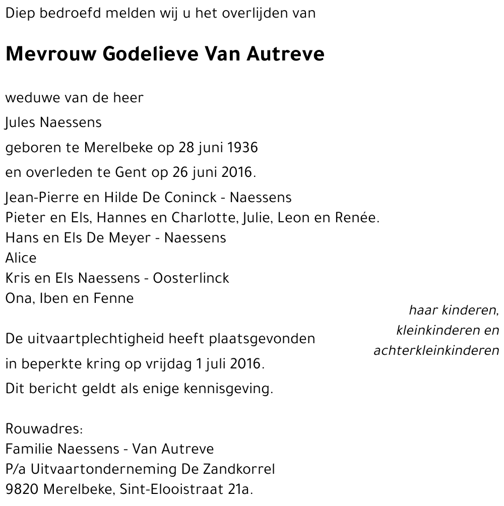 Godelieve Van Autreve