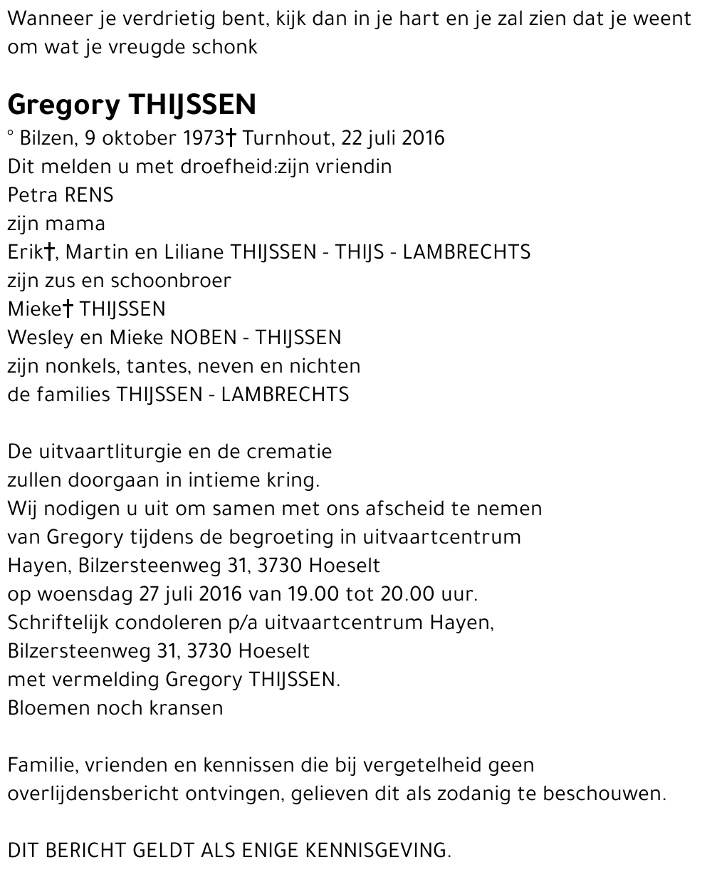 Gregory THIJSSEN