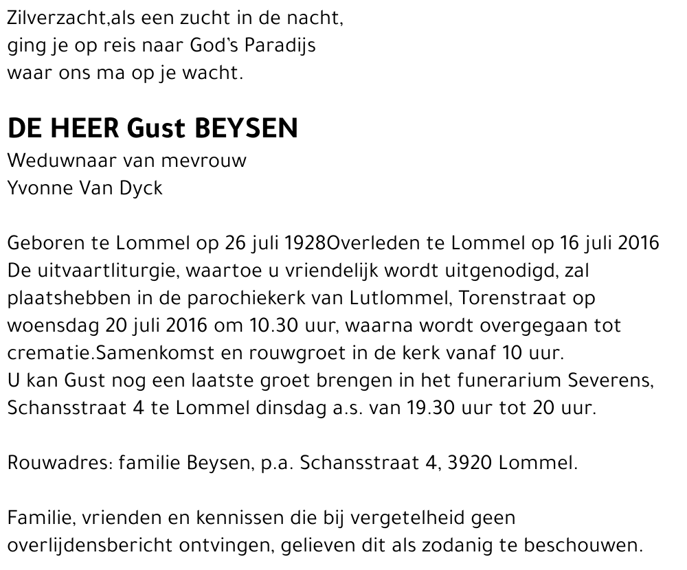 Gust Beysen