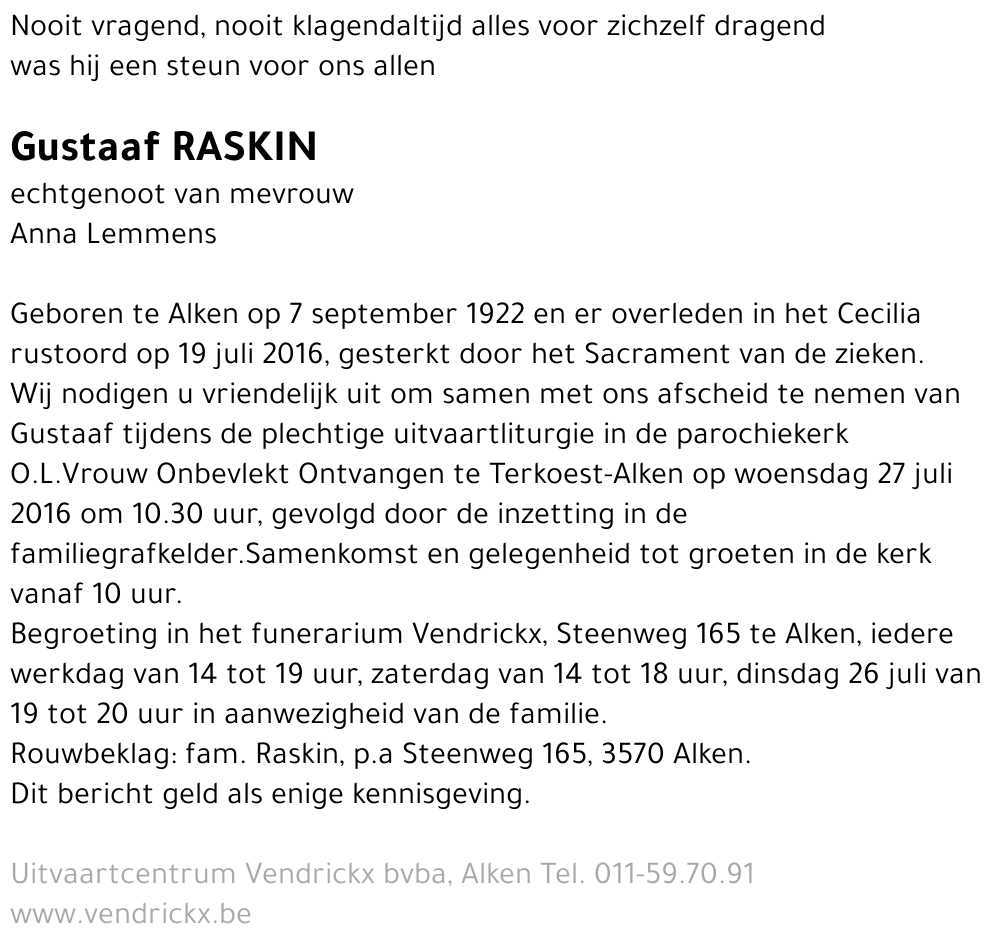 Gustaaf Raskin