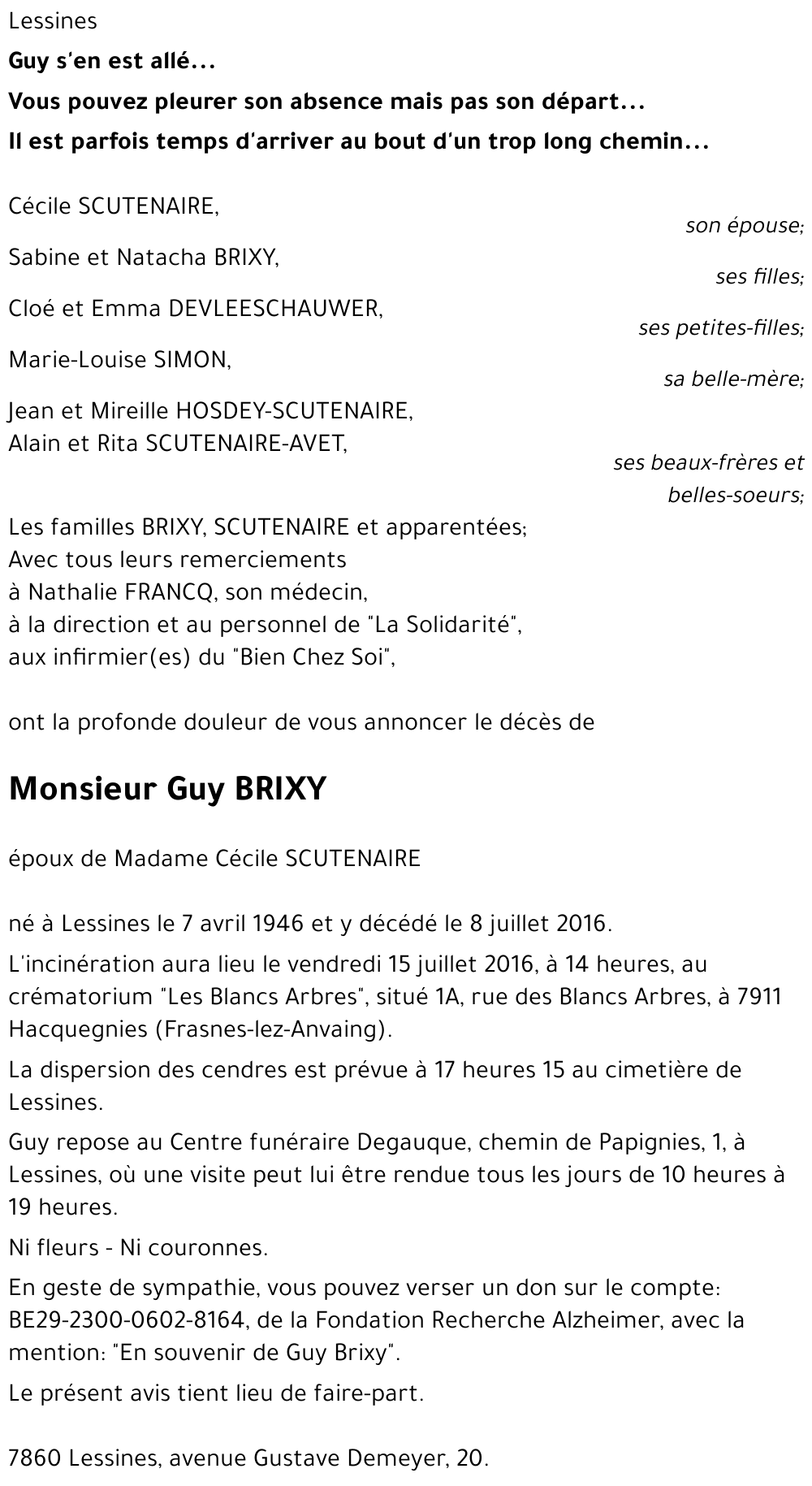 Guy BRIXY