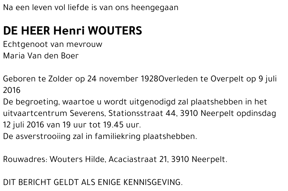 Henri Wouters