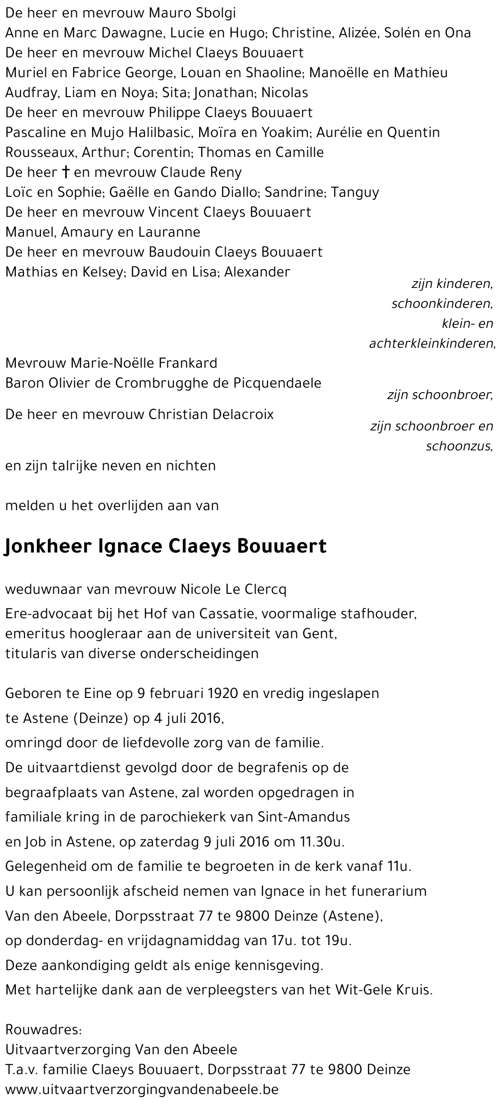 Ignace Claeys Bouuaert