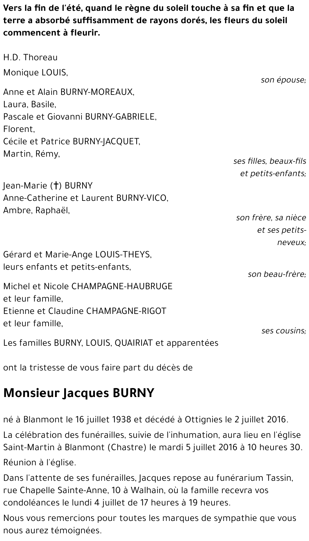 Jacques BURNY