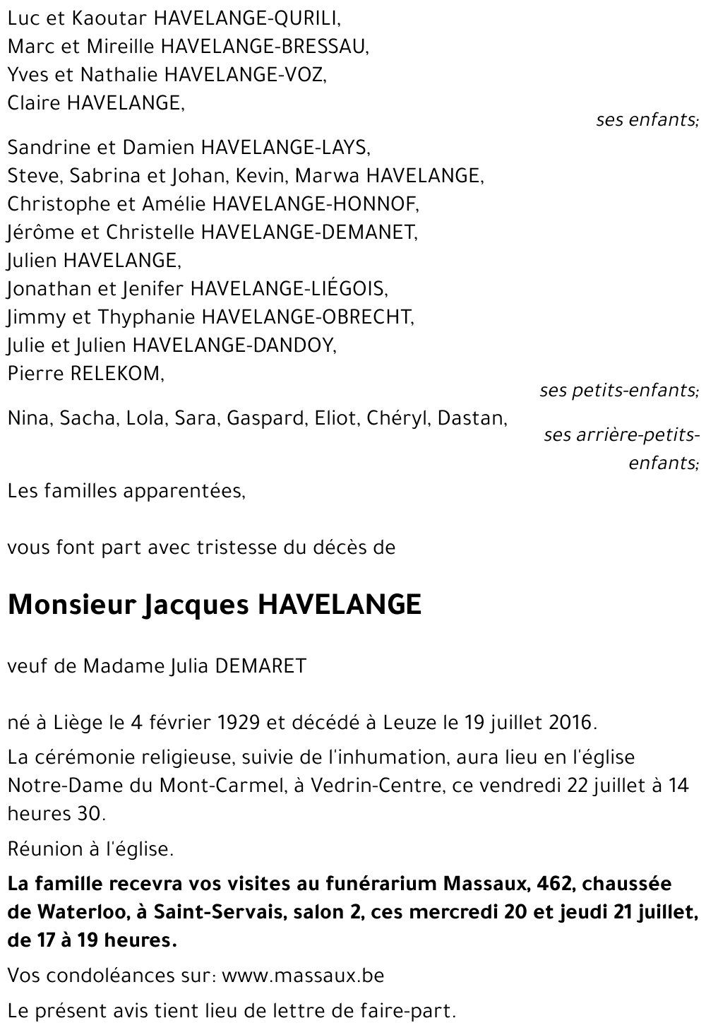 Jacques HAVELANGE