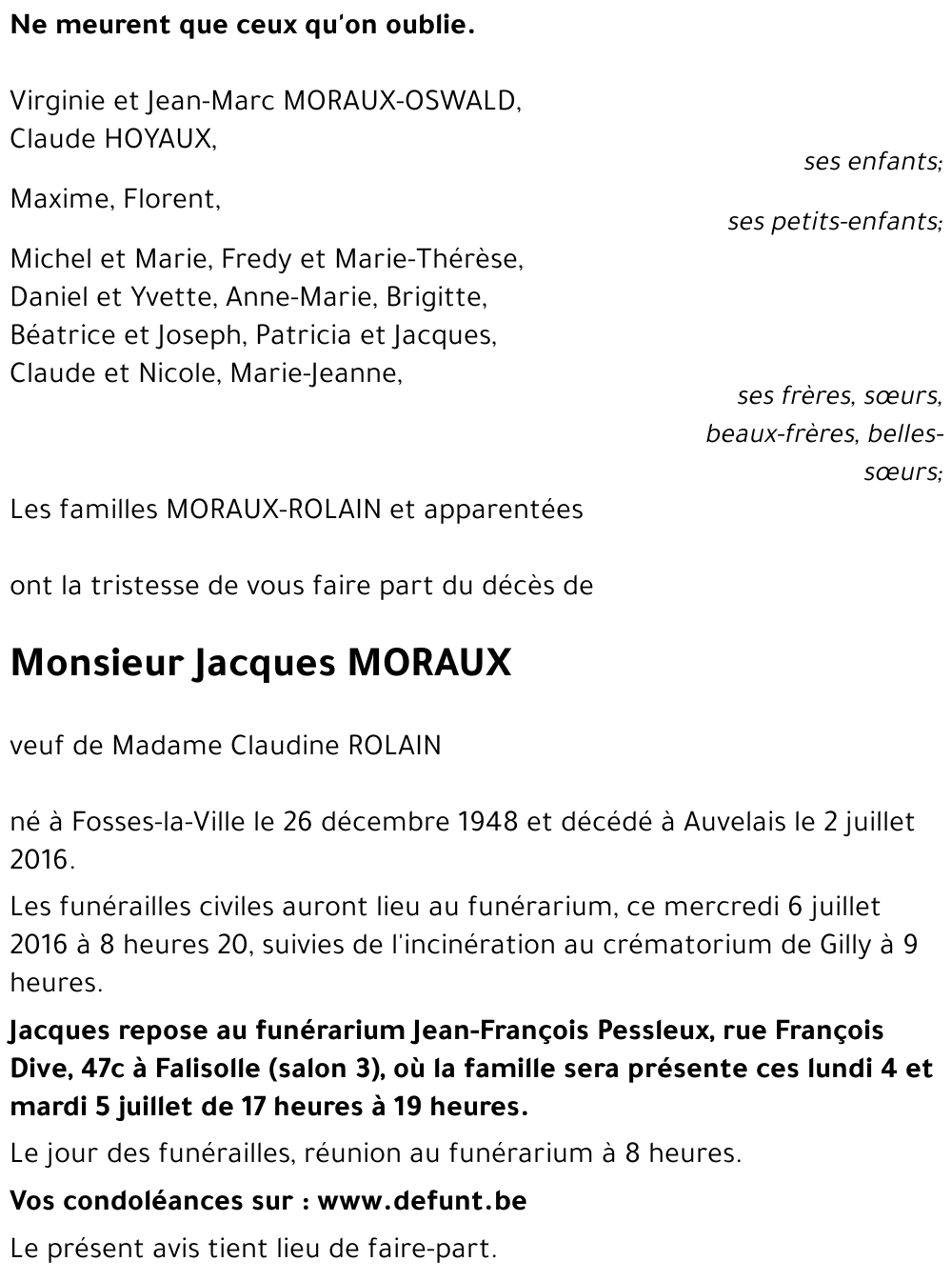Jacques MORAUX