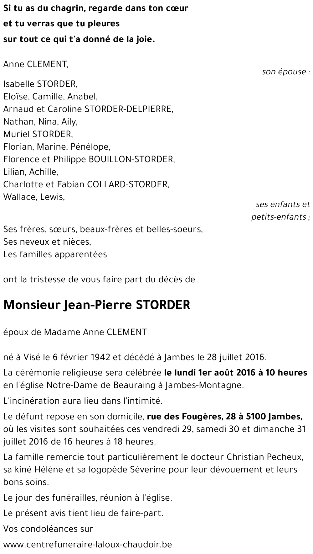 Jean-Pierre STORDER