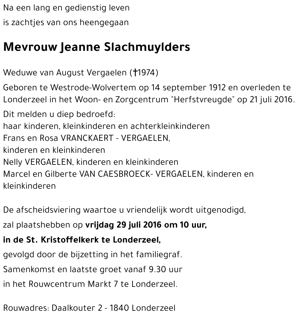 Jeanne Slachmuylders