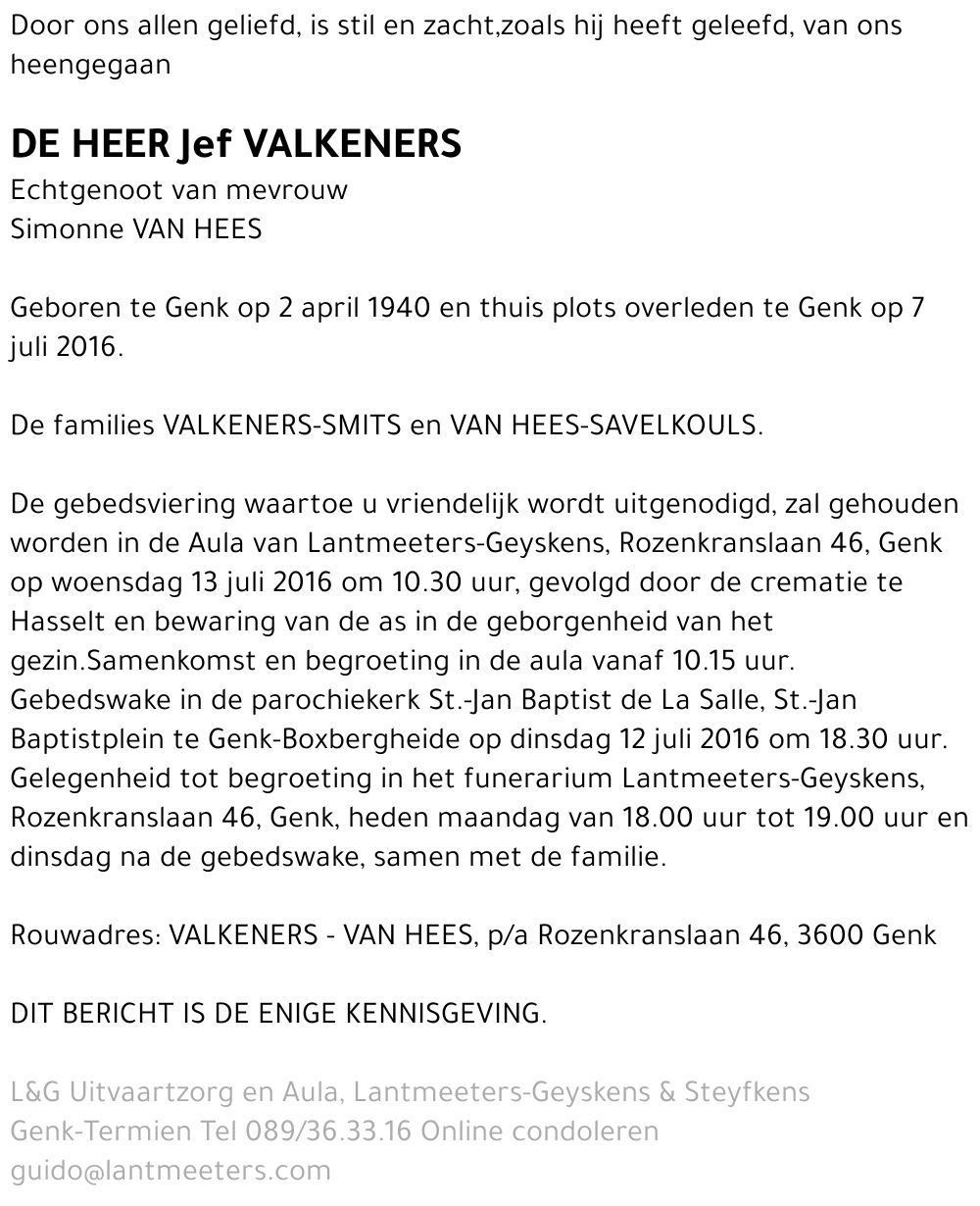 Jef VALKENERS