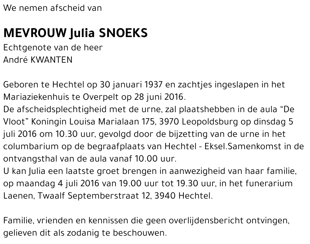 Julia Snoeks