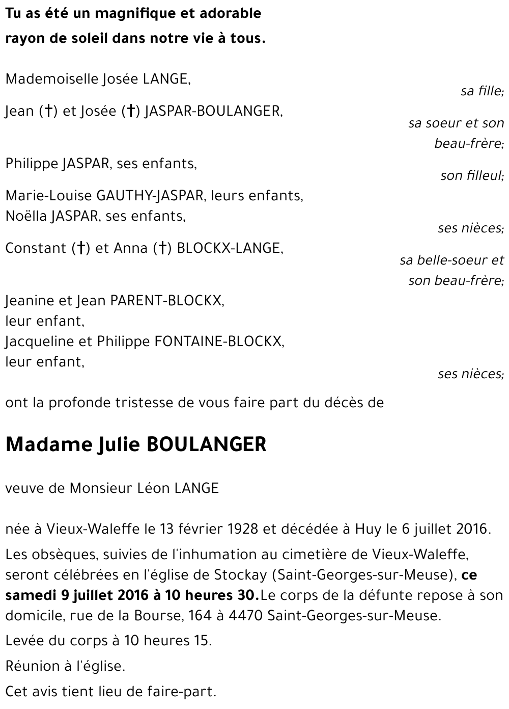 Julie BOULANGER