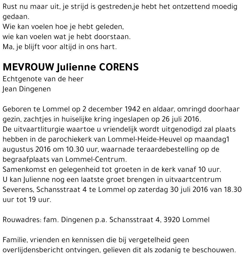 Julienne Corens