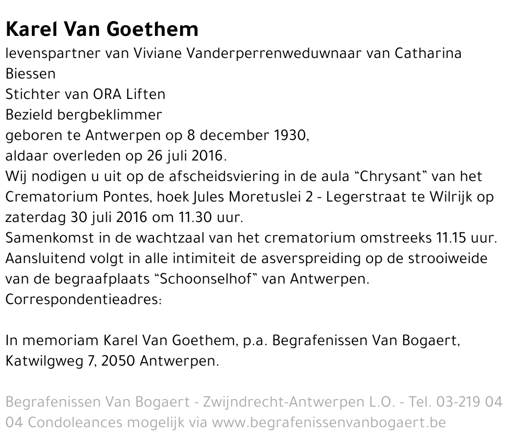 Karel Van Goethem