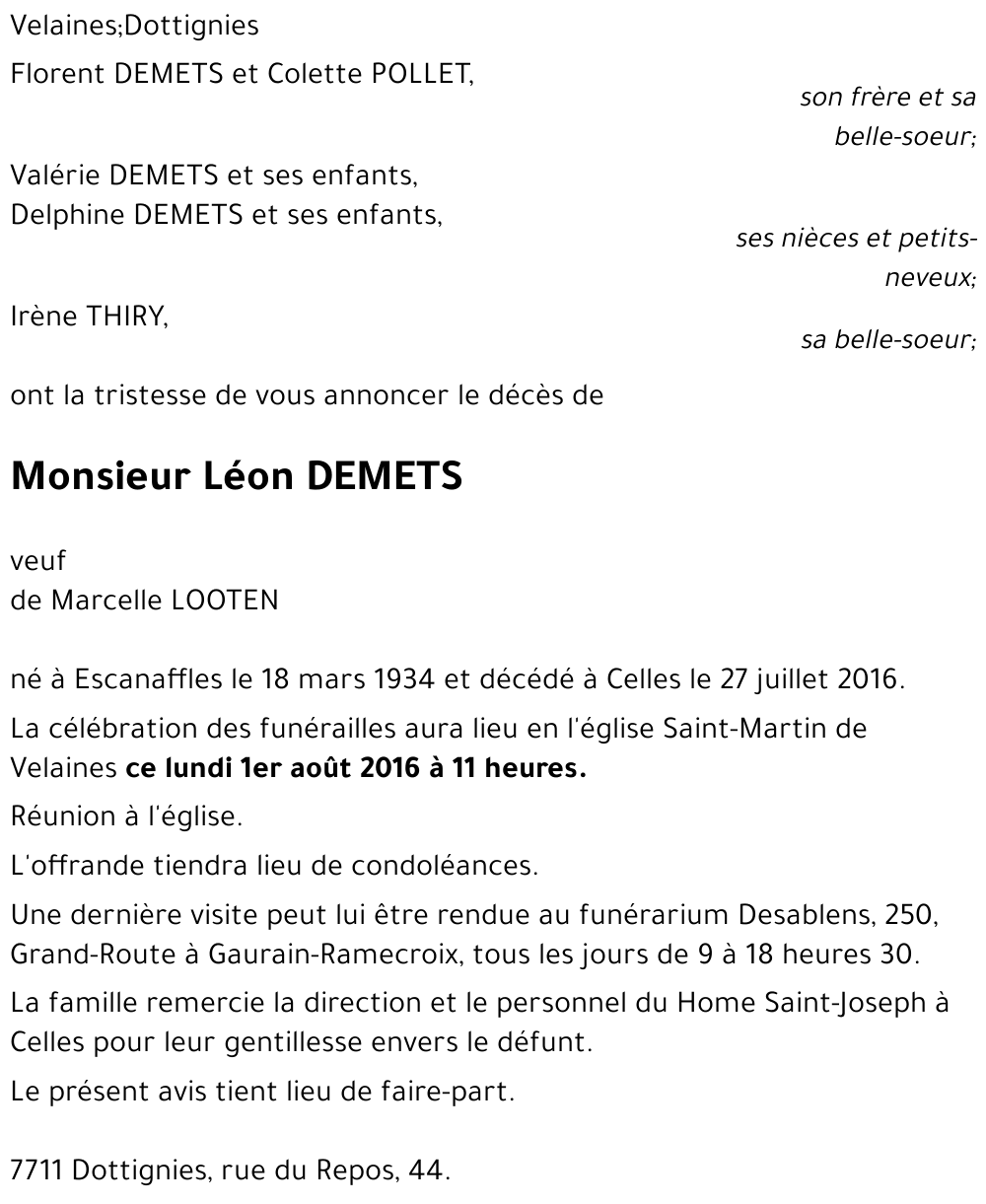 Léon DEMETS