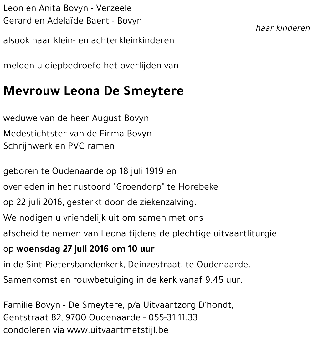 Leona De Smeytere