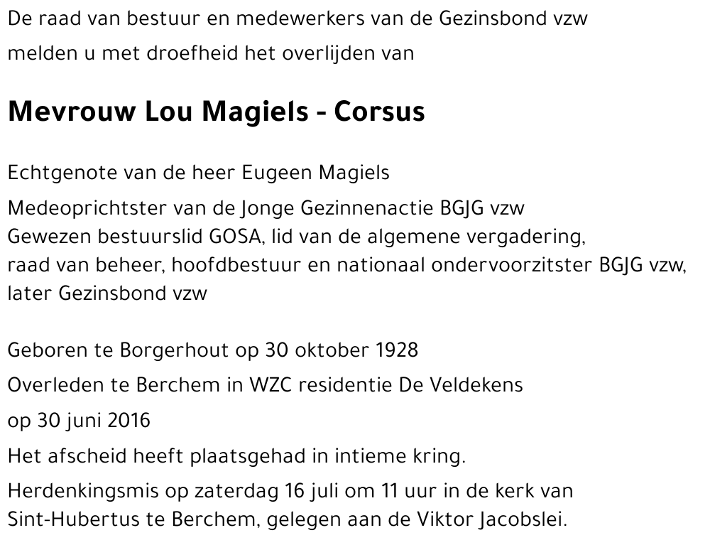 Lou Magiels - Corsus