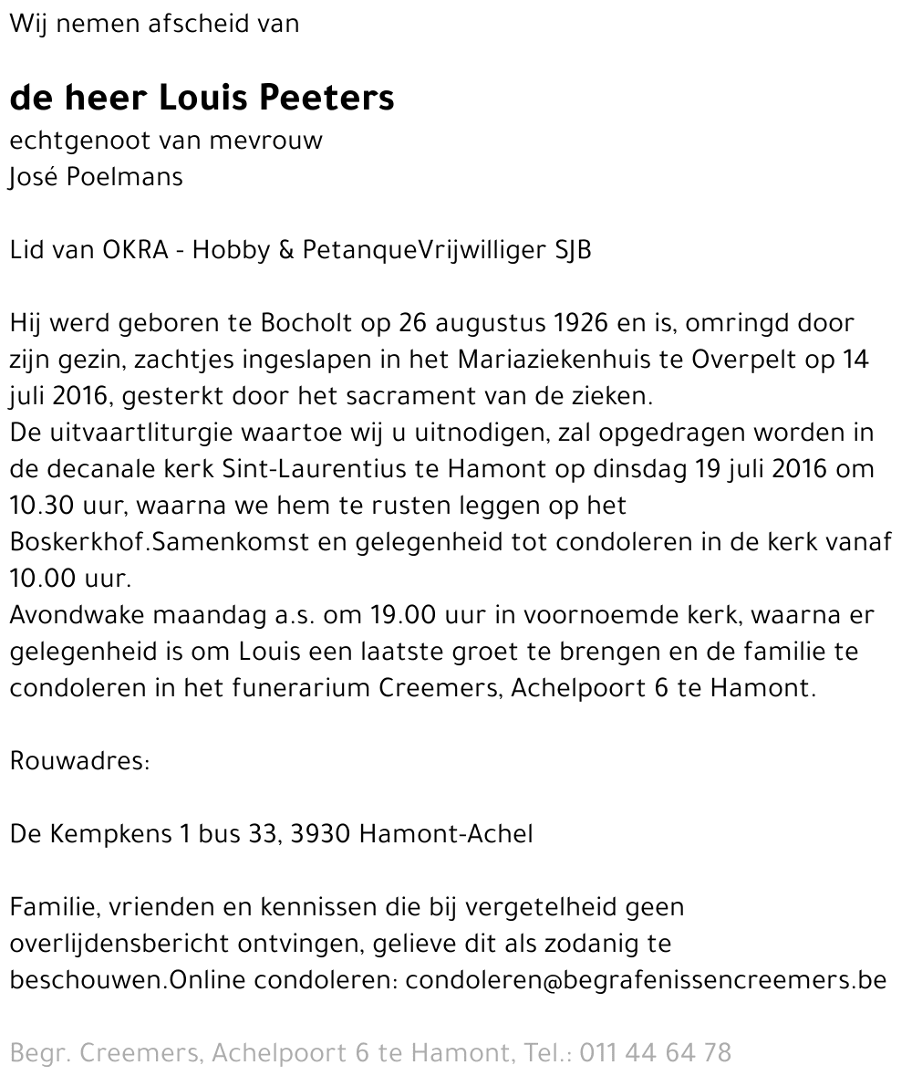Louis Peeters