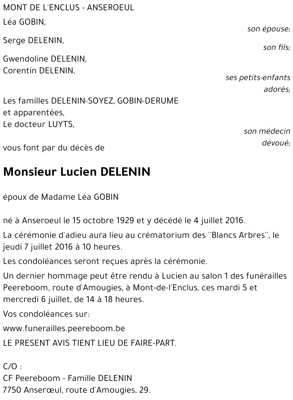 Lucien DELENIN