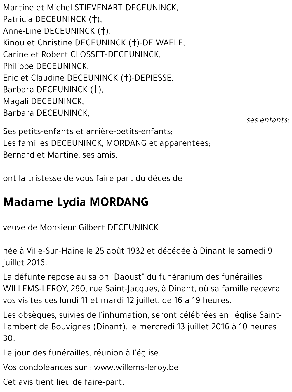 Lydia MORDANG