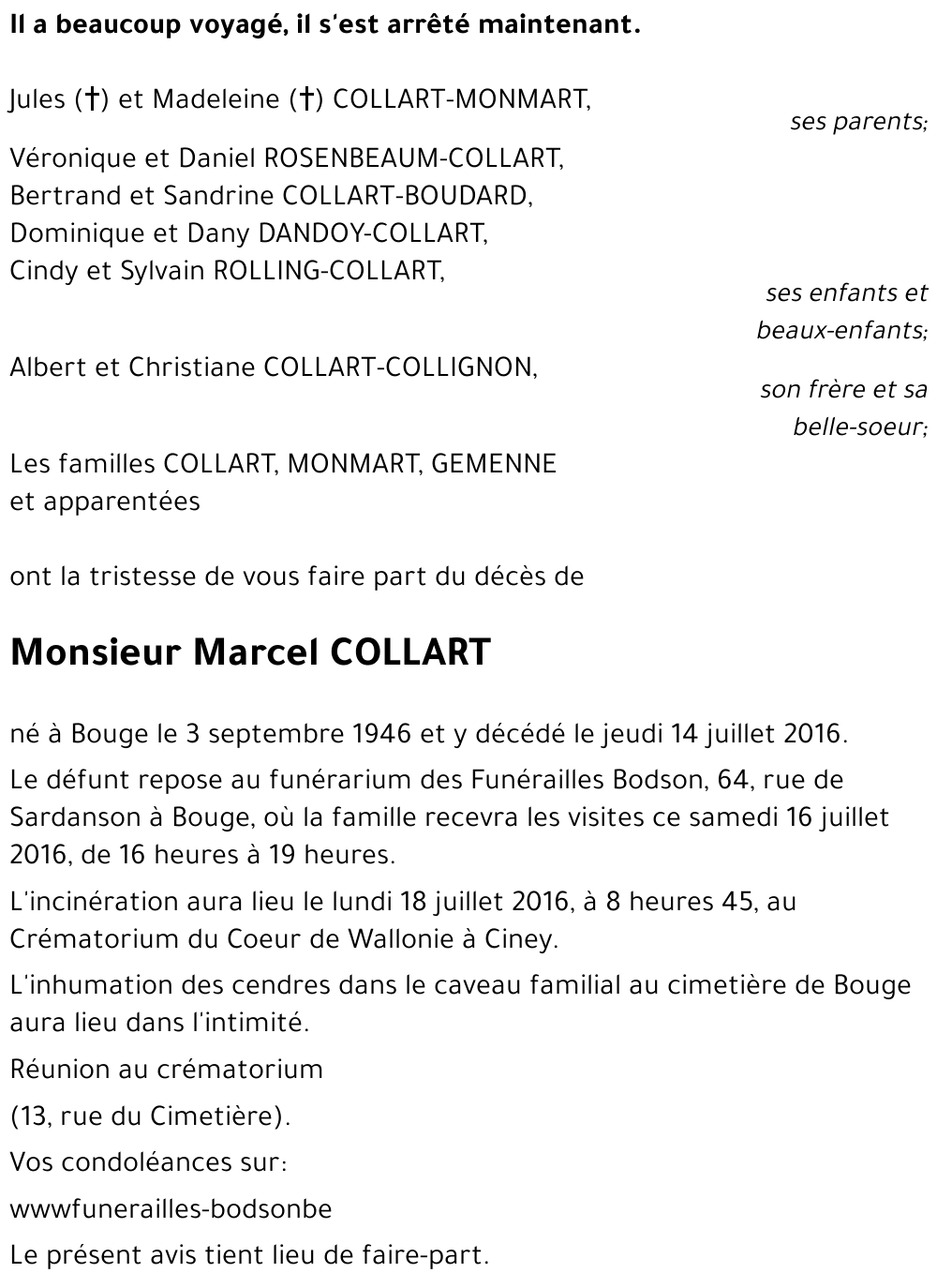 Marcel COLLART