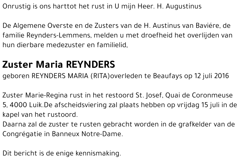 Maria Reynders