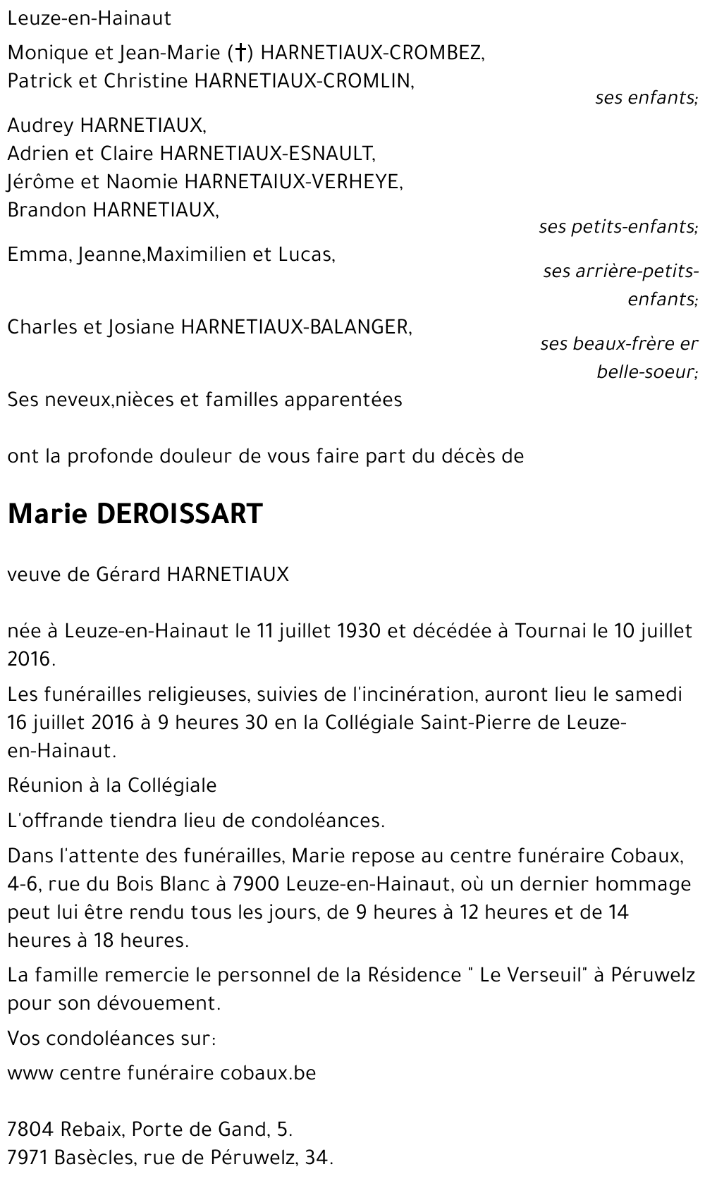 Marie Deroissart