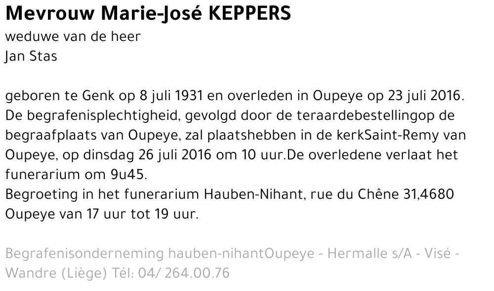 Marie-José Keppers