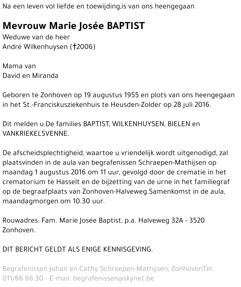 Marie Josée Baptist