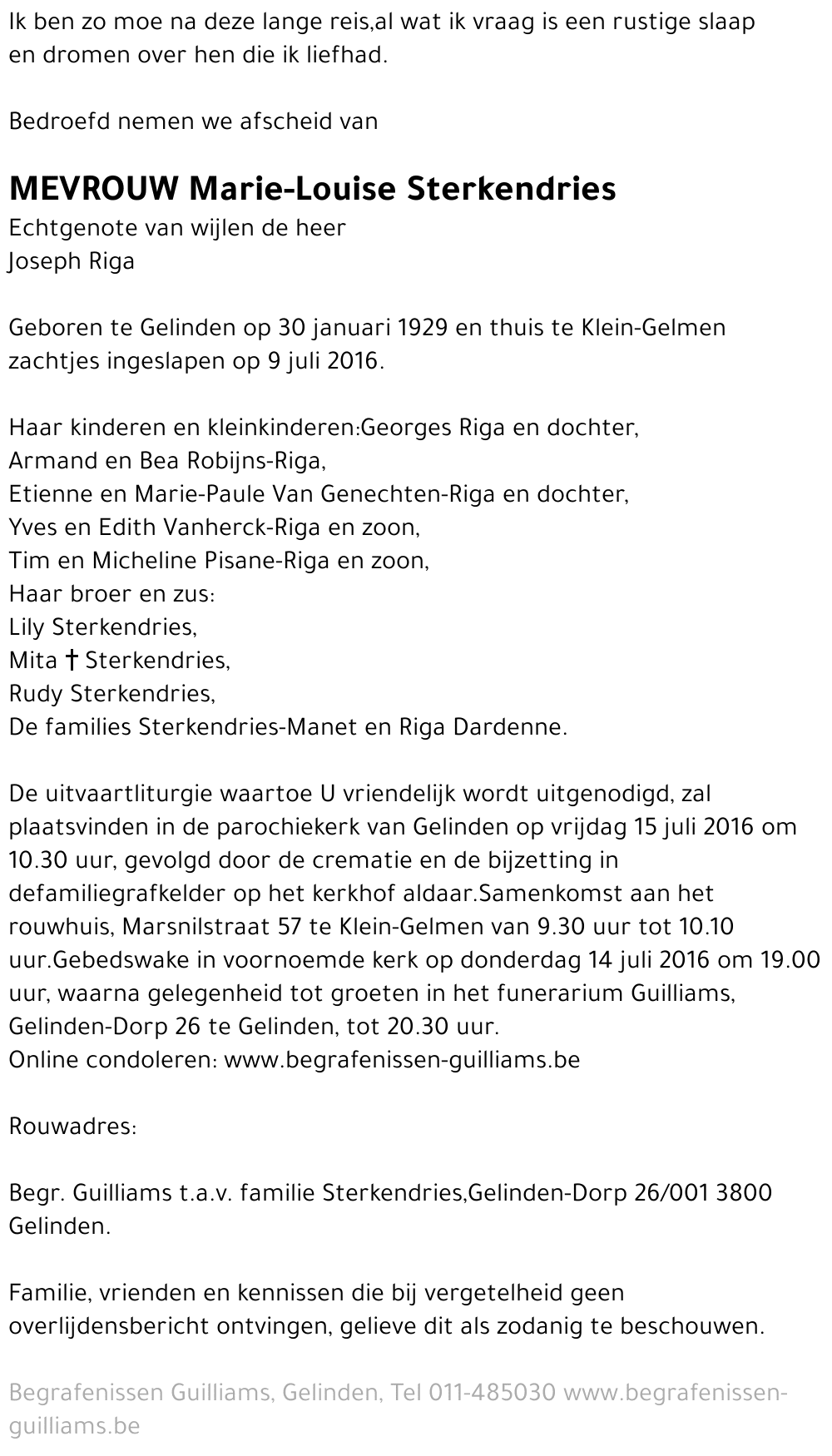 Marie-Louise Sterkendries