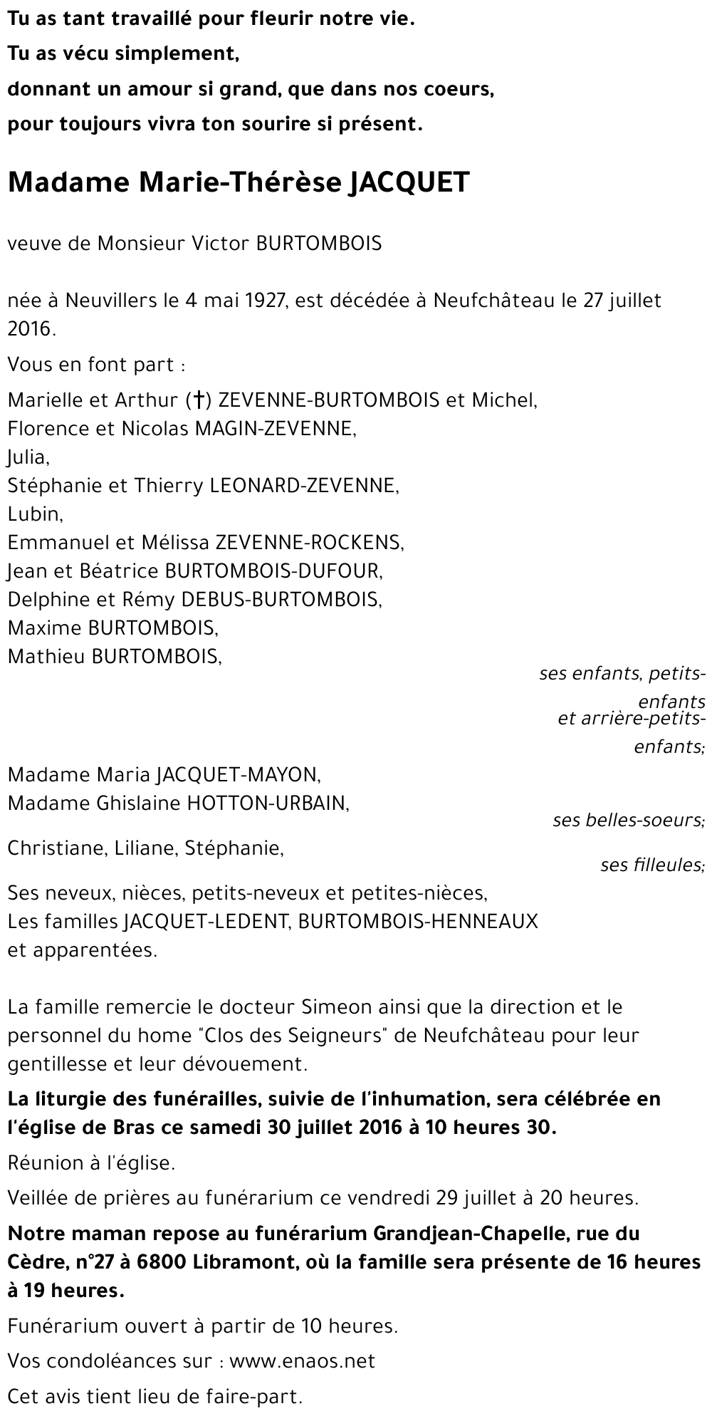 Marie-Thérèse JACQUET