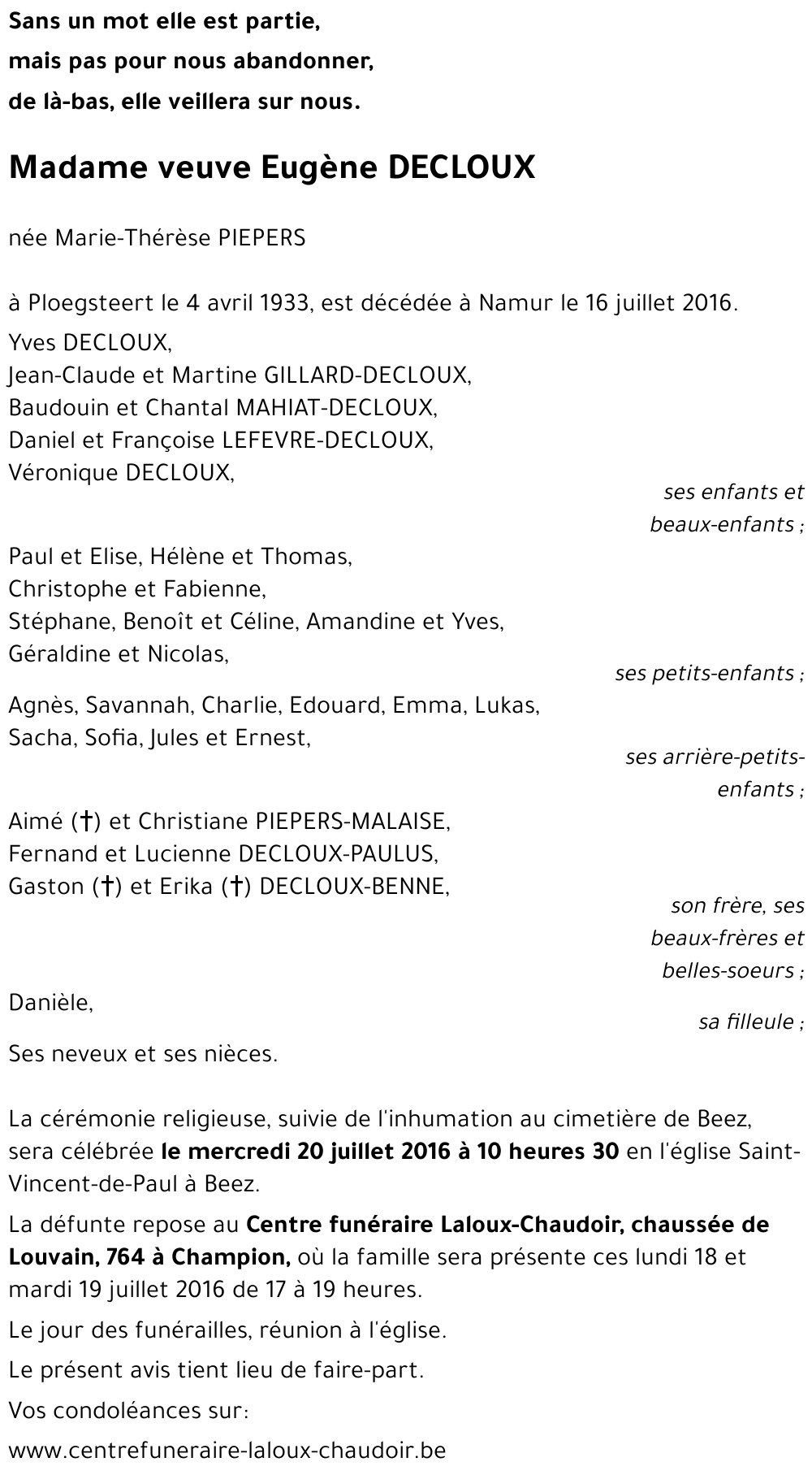 Marie-Thérèse PIEPERS