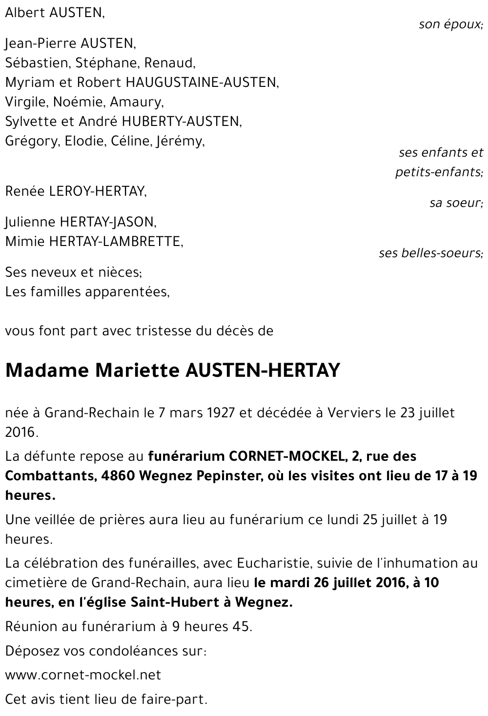 Mariette HERTAY