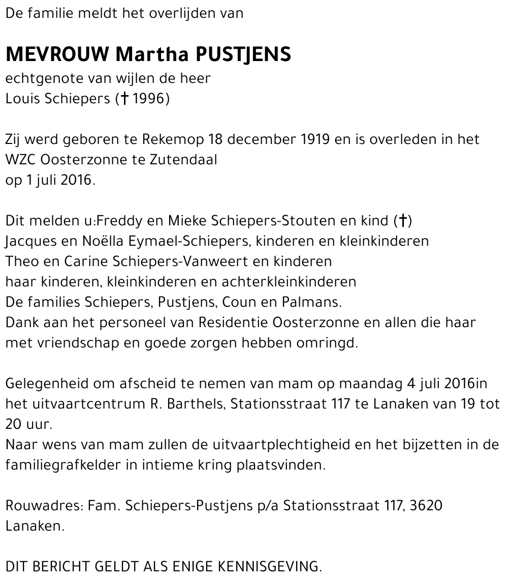 Martha Pustjens