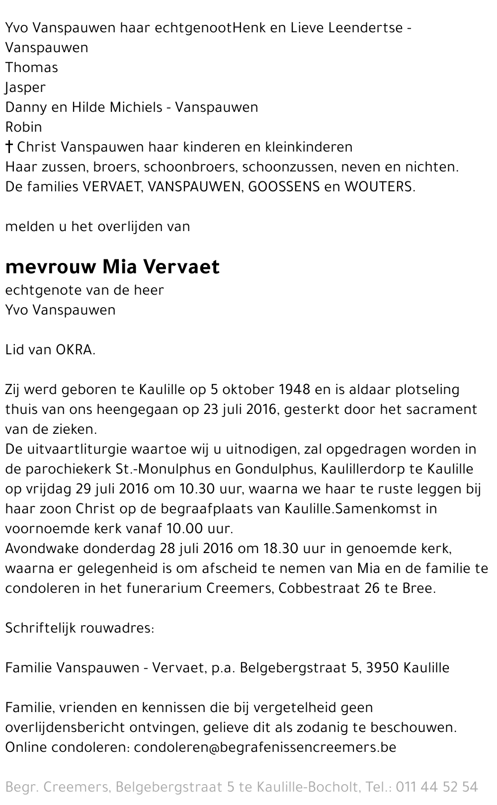 Mia Vervaet