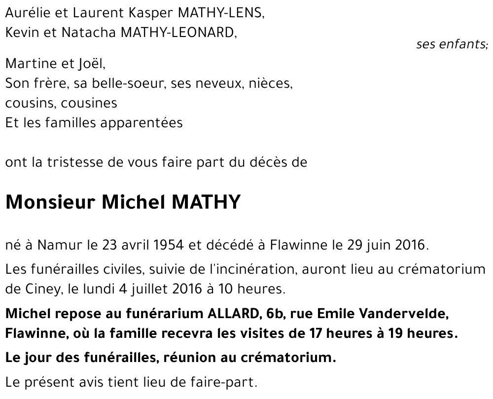 Michel MATHY